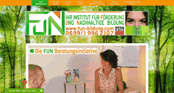 Desktop Screenshot of fun-bildung.com